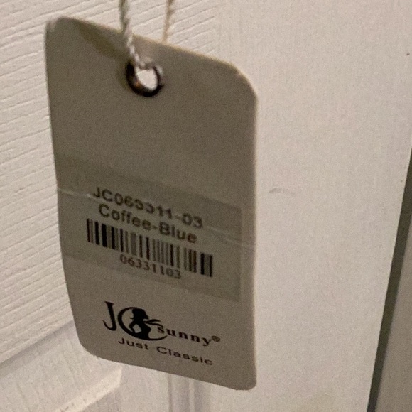 JC Sunny - Coffee-Blue Pocket Colorful Crochet Patterned Ruana - new - Picture 9 of 9